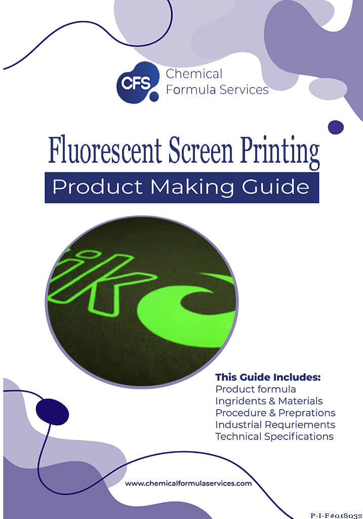 Fluorescent Screen Printing Formulation