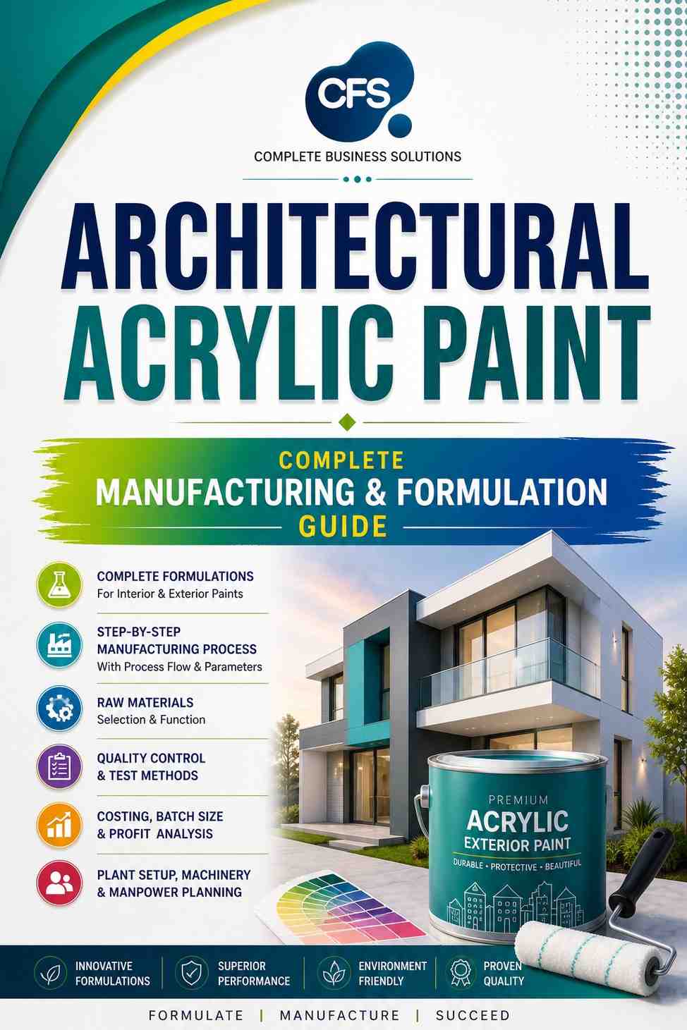 Architectural Acrylic Paint Manufacturing Formula