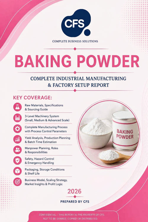 Baking Powder Industrial Manufacturing Report