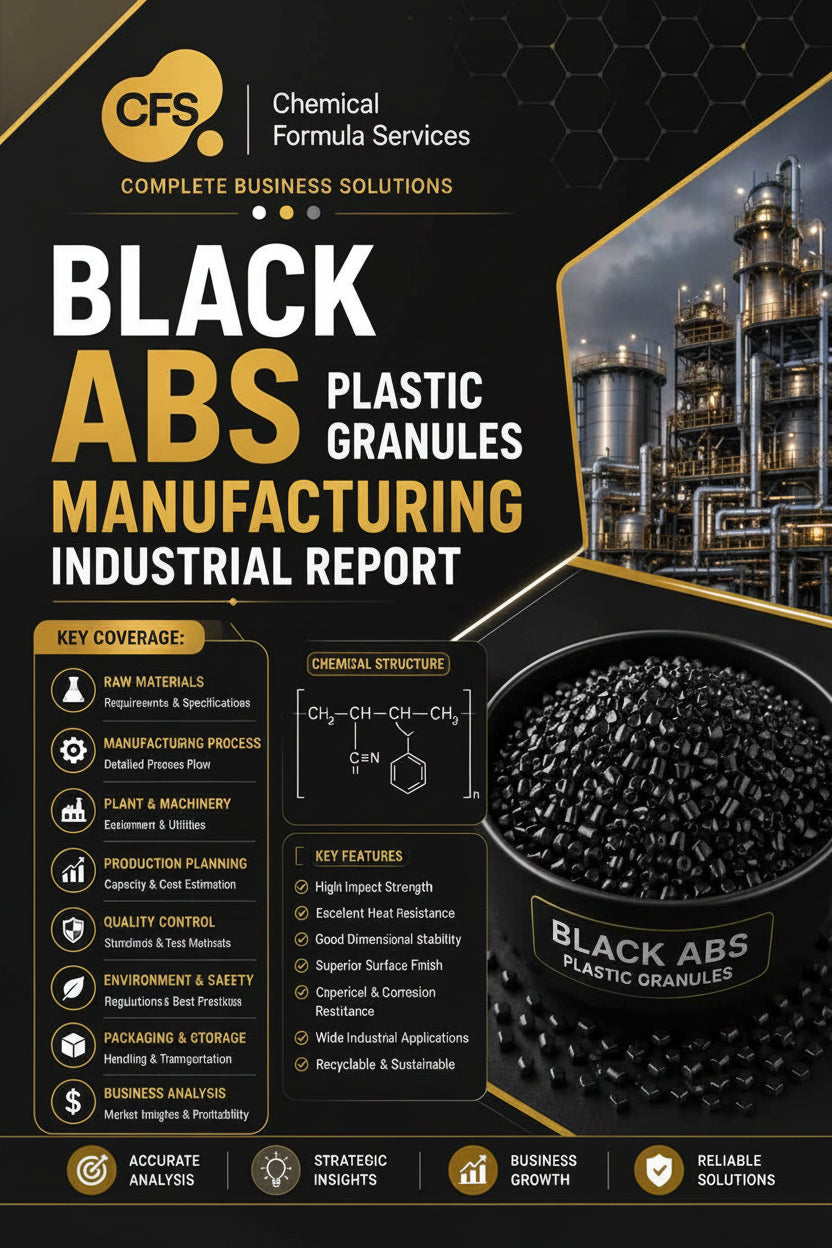 Black ABS Plastic Granules Manufacturing Industrial Report