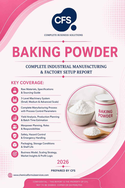 Baking Powder Industrial Manufacturing Report