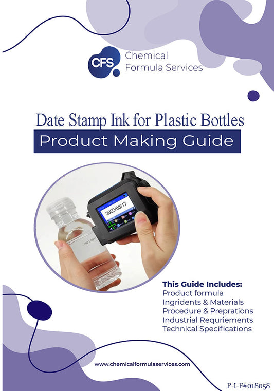 Date Stamp Ink for Plastic Bottles Formulation