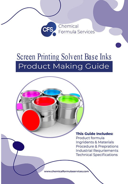 Screen Printing Solvent Base Inks