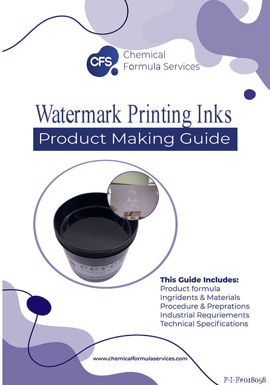 Watermark Printing Ink Formulations